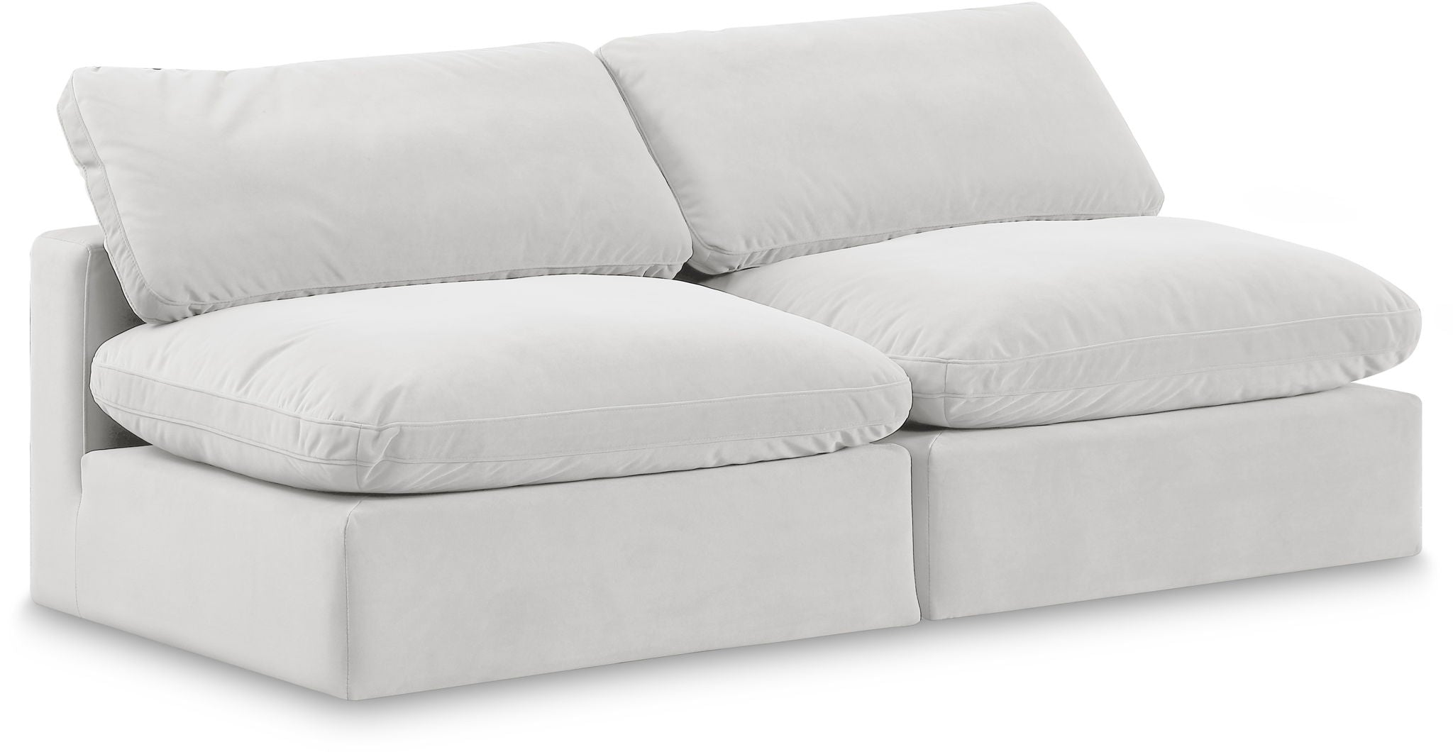 Comfy - Velvet Modular Armless Sofa 2 Seats - Urban Living Furniture (Los Angeles, CA)