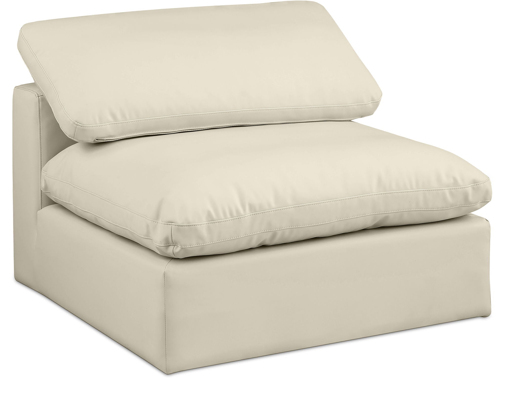Comfy - Faux Leather Armless Chair - Urban Living Furniture (Los Angeles, CA)