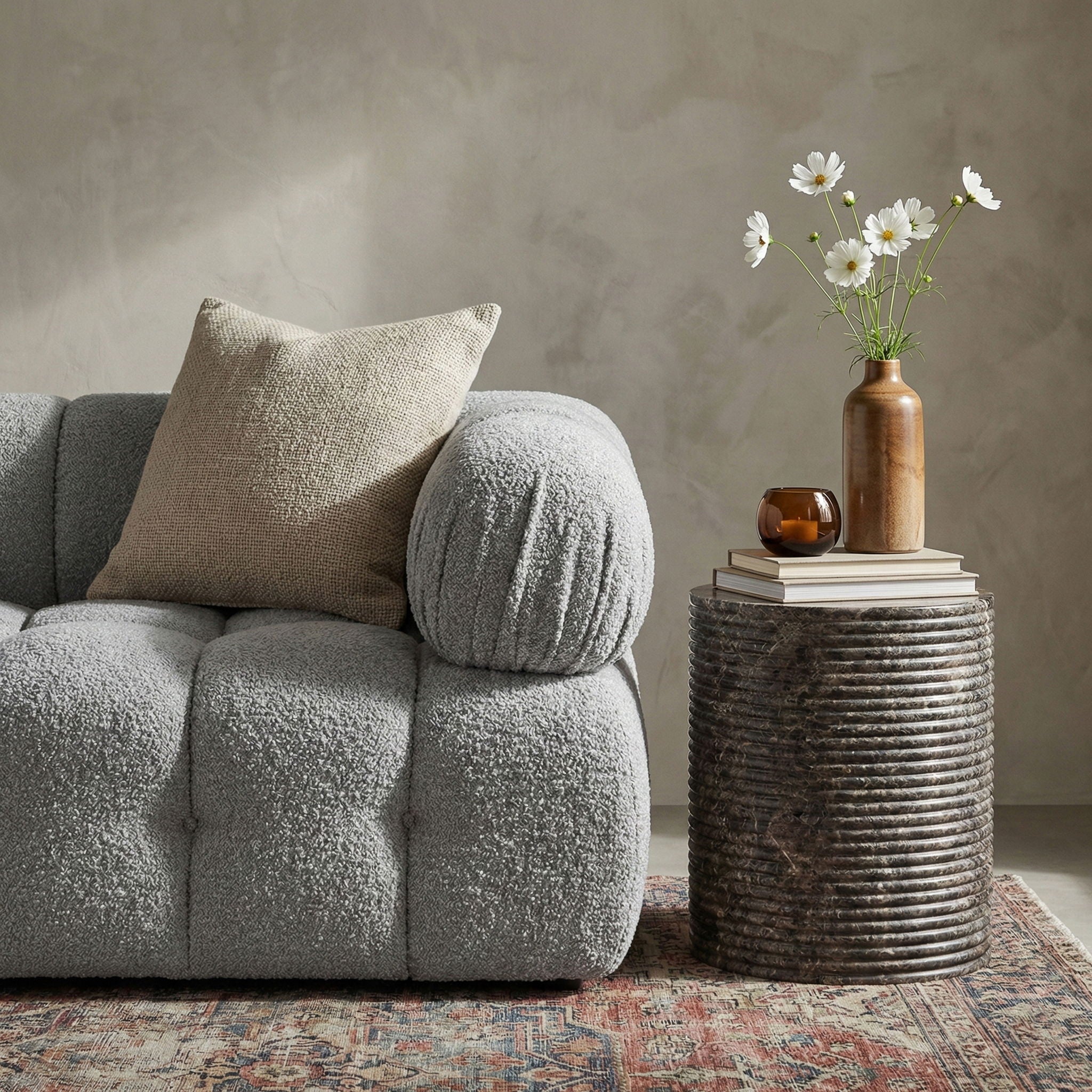 Rapallo - Concrete Indoor/Outdoor End Table - Urban Living Furniture (Los Angeles, CA)