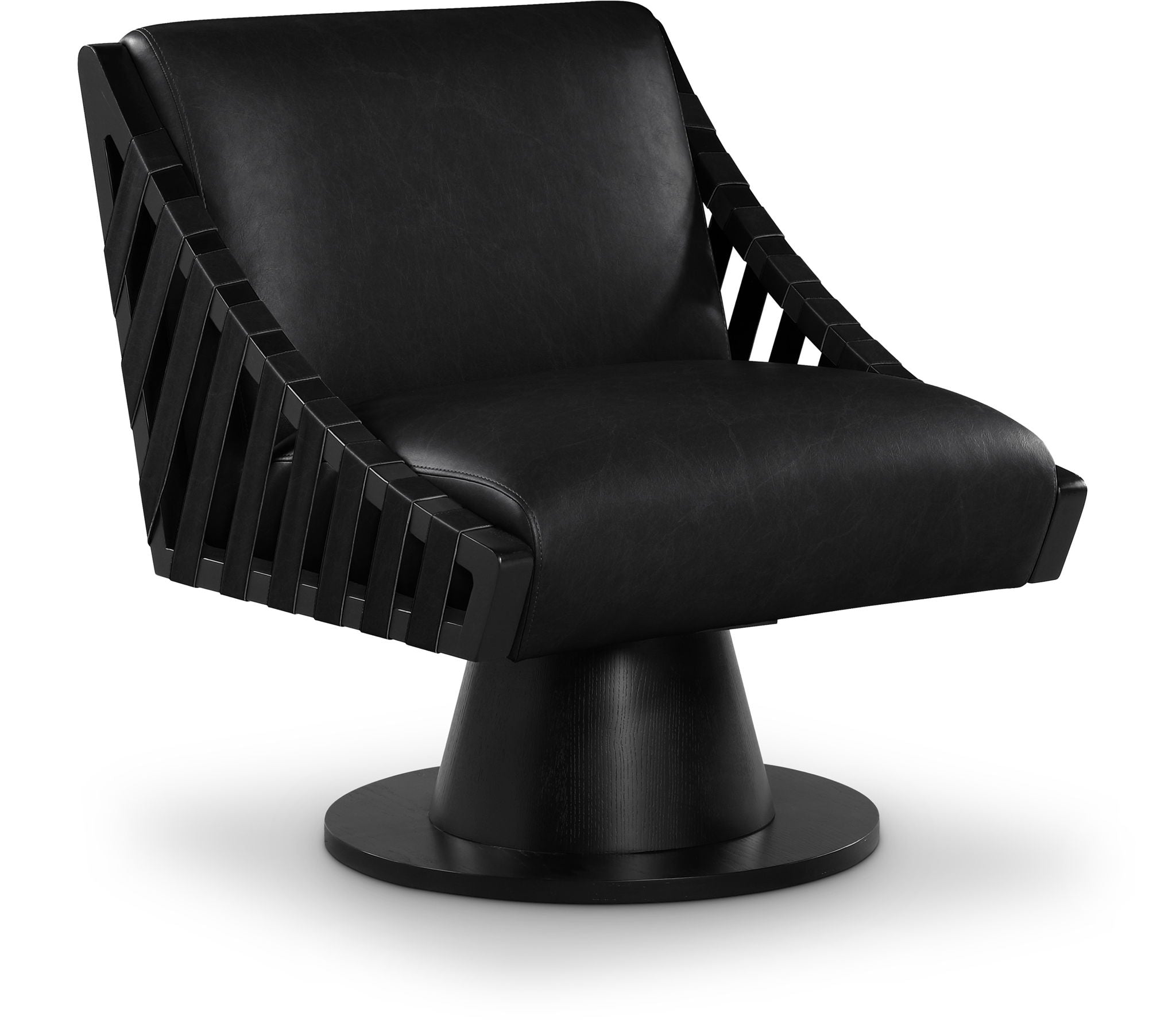 Millwin - Swivel Accent Chair With Black Base - Urban Living Furniture (Los Angeles, CA)