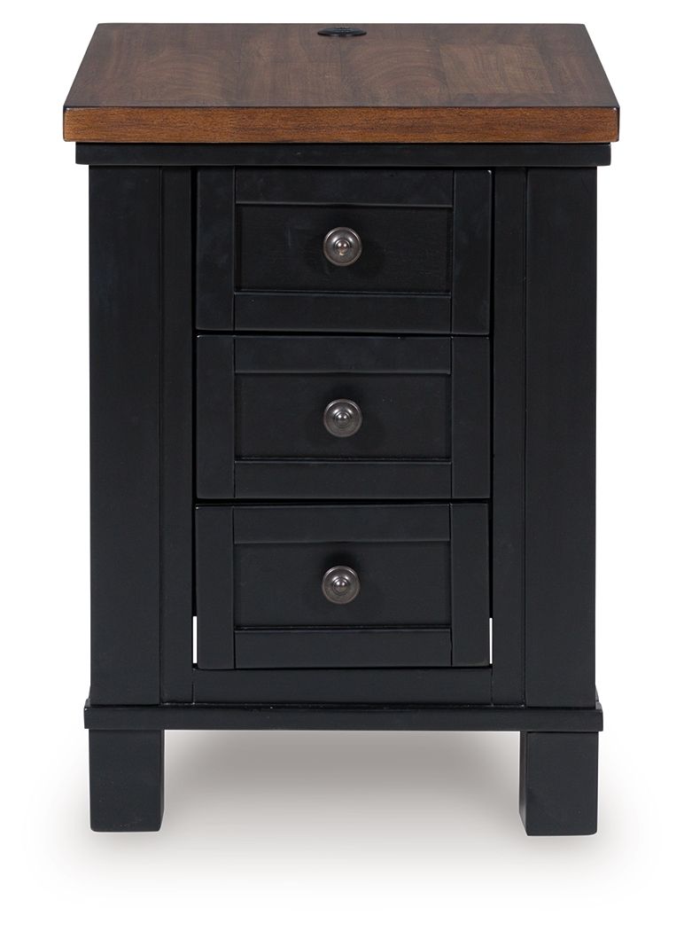 Wildenauer - Brown / Black - Chair Side End Table - Urban Living Furniture (Los Angeles, CA)