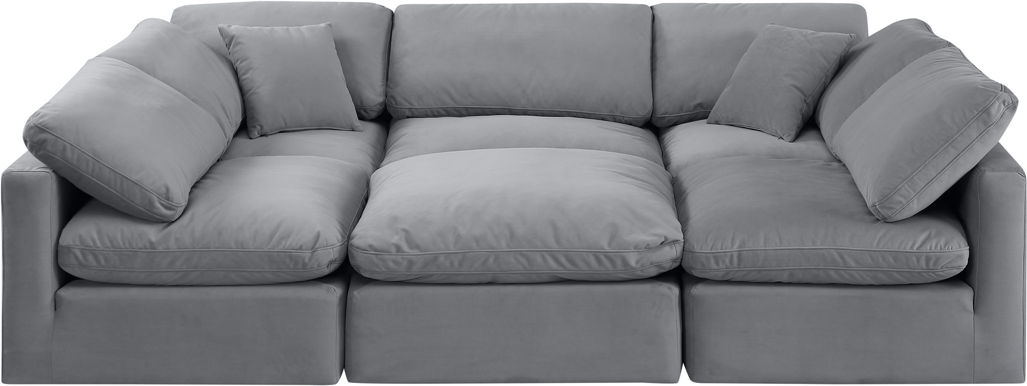 Indulge - Velvet 6 Piece Modular Sectional - Urban Living Furniture (Los Angeles, CA)