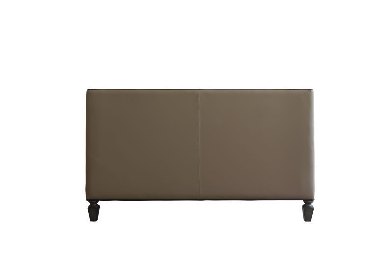 House - Beatrice Loveseat - Tan PU, Black PU & Charcoal Finish - Urban Living Furniture (Los Angeles, CA)