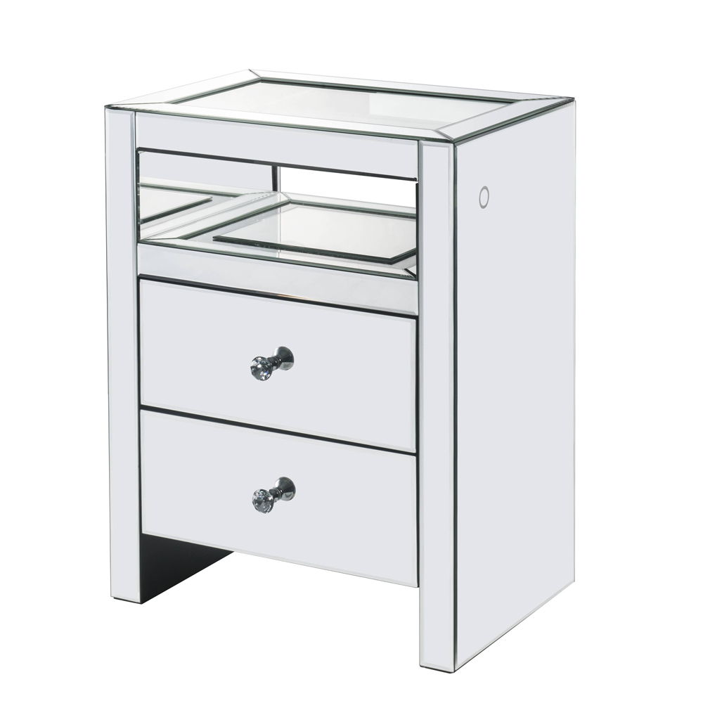 Dominic - Accent Table With LED - Mirrored - Urban Living Furniture (Los Angeles, CA)