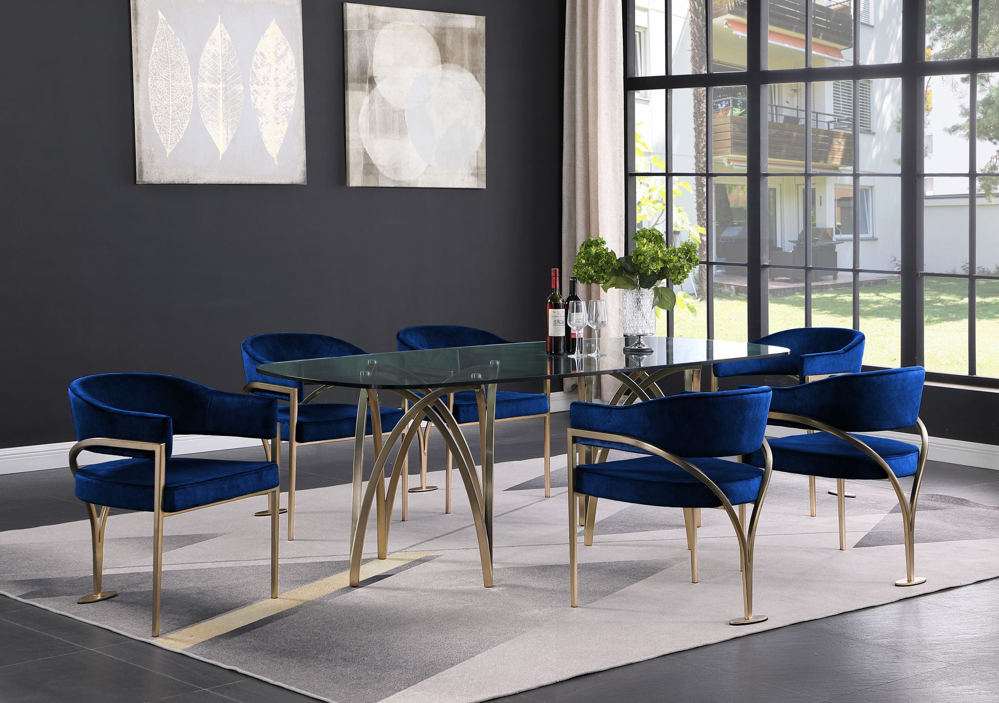 Madelyn - Dining Chair (Set of 2) - Brushed Brass - Urban Living Furniture (Los Angeles, CA)
