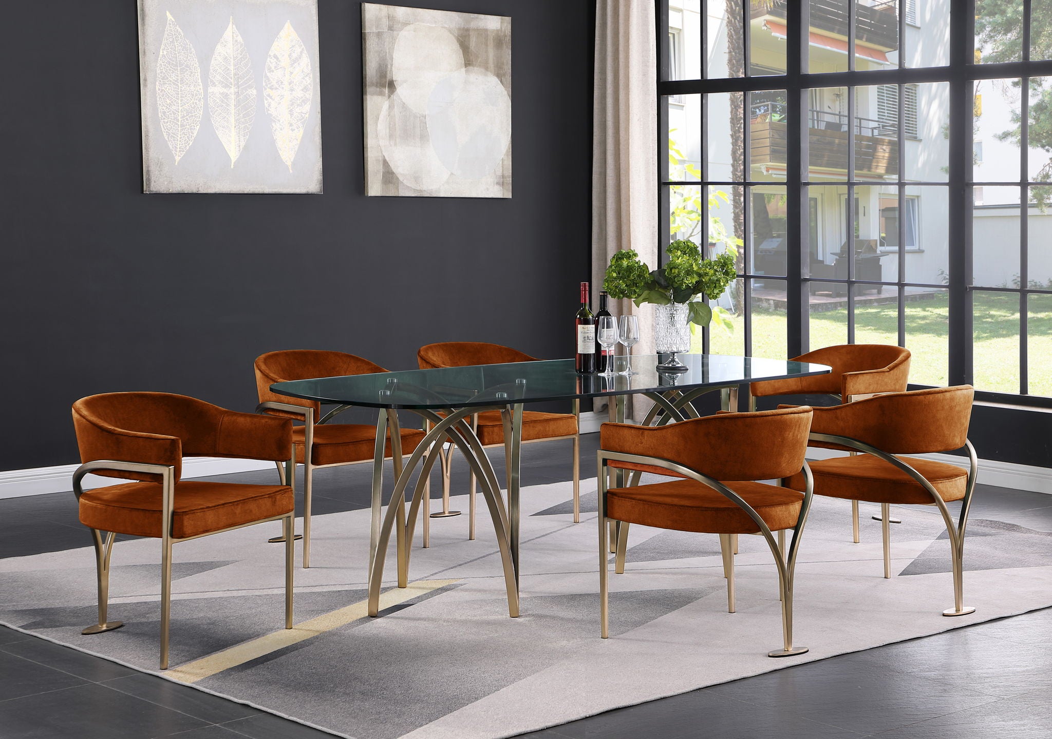Madelyn - Dining Chair (Set of 2) - Brushed Brass - Urban Living Furniture (Los Angeles, CA)