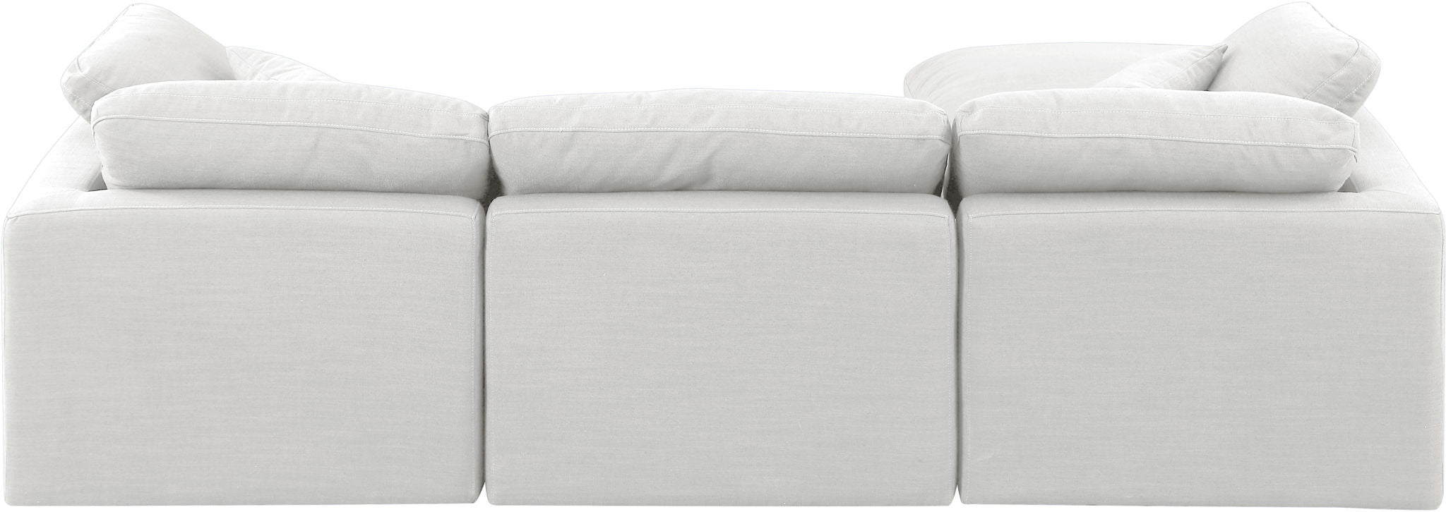 Indulge - Linen 4 Piece Modular Sectional With Chaise - White - Urban Living Furniture (Los Angeles, CA)