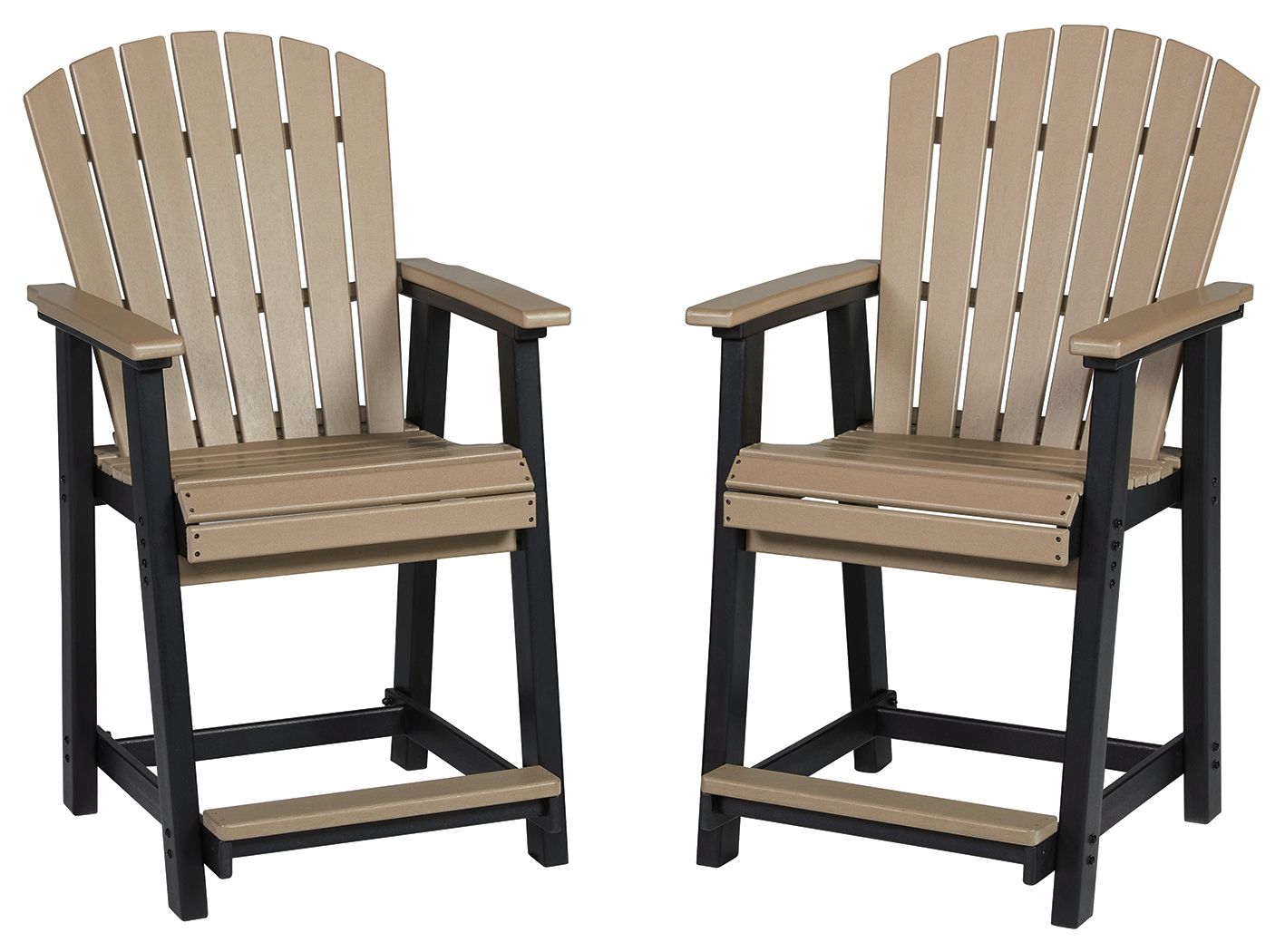 Fairen Trail - Black / Driftwood - Barstool (Set of 2) - Urban Living Furniture (Los Angeles, CA)