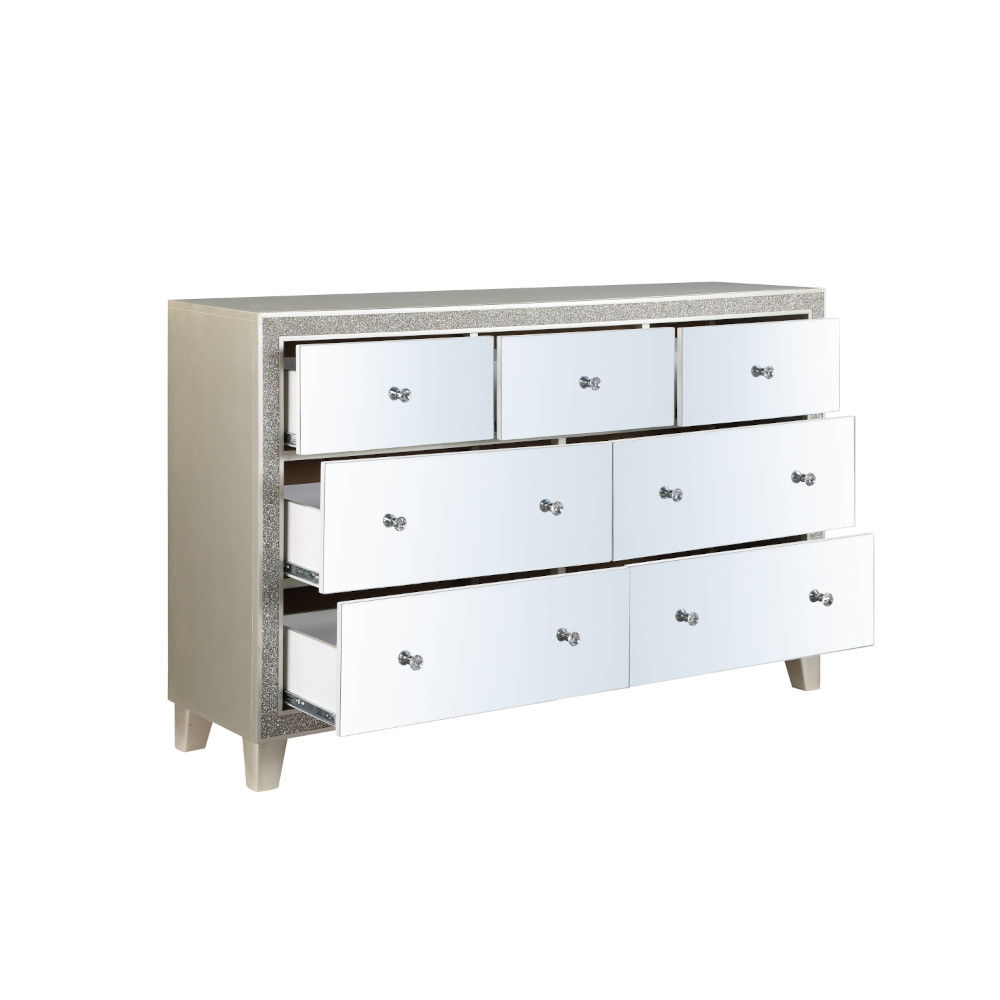 Sliverfluff - Dresser - Mirrored & Champagne Finish - Urban Living Furniture (Los Angeles, CA)