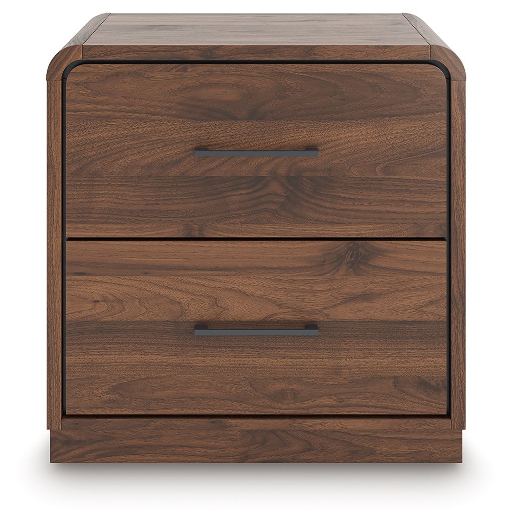 Fortlorn - Walnut Brown - Two Drawer Night Stand - Urban Living Furniture (Los Angeles, CA)