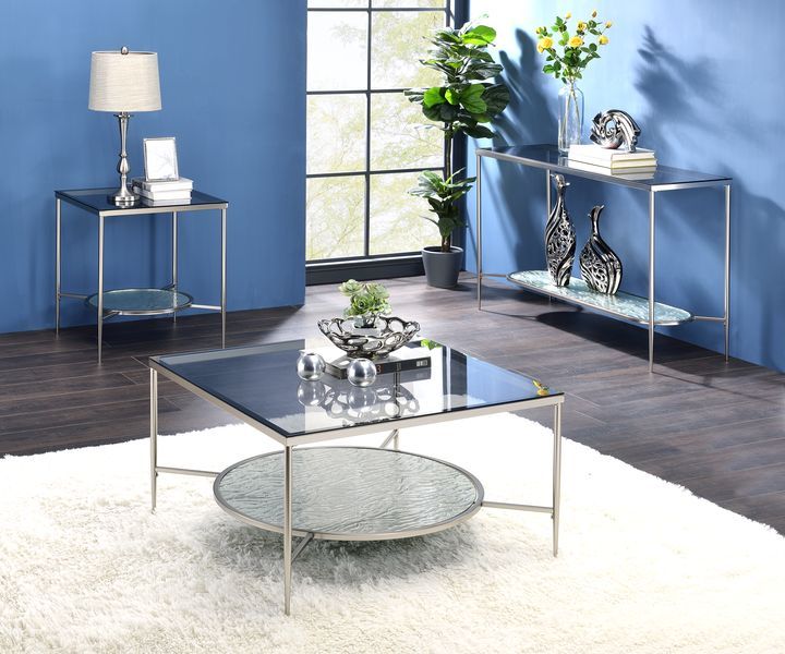 Adelrik - Accent Table - Glass & Chrome Finish - Urban Living Furniture (Los Angeles, CA)