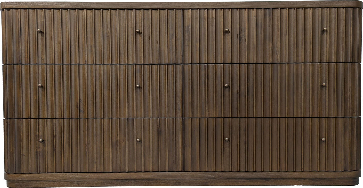Penny Fluted - Dresser - Chocolate Mousse