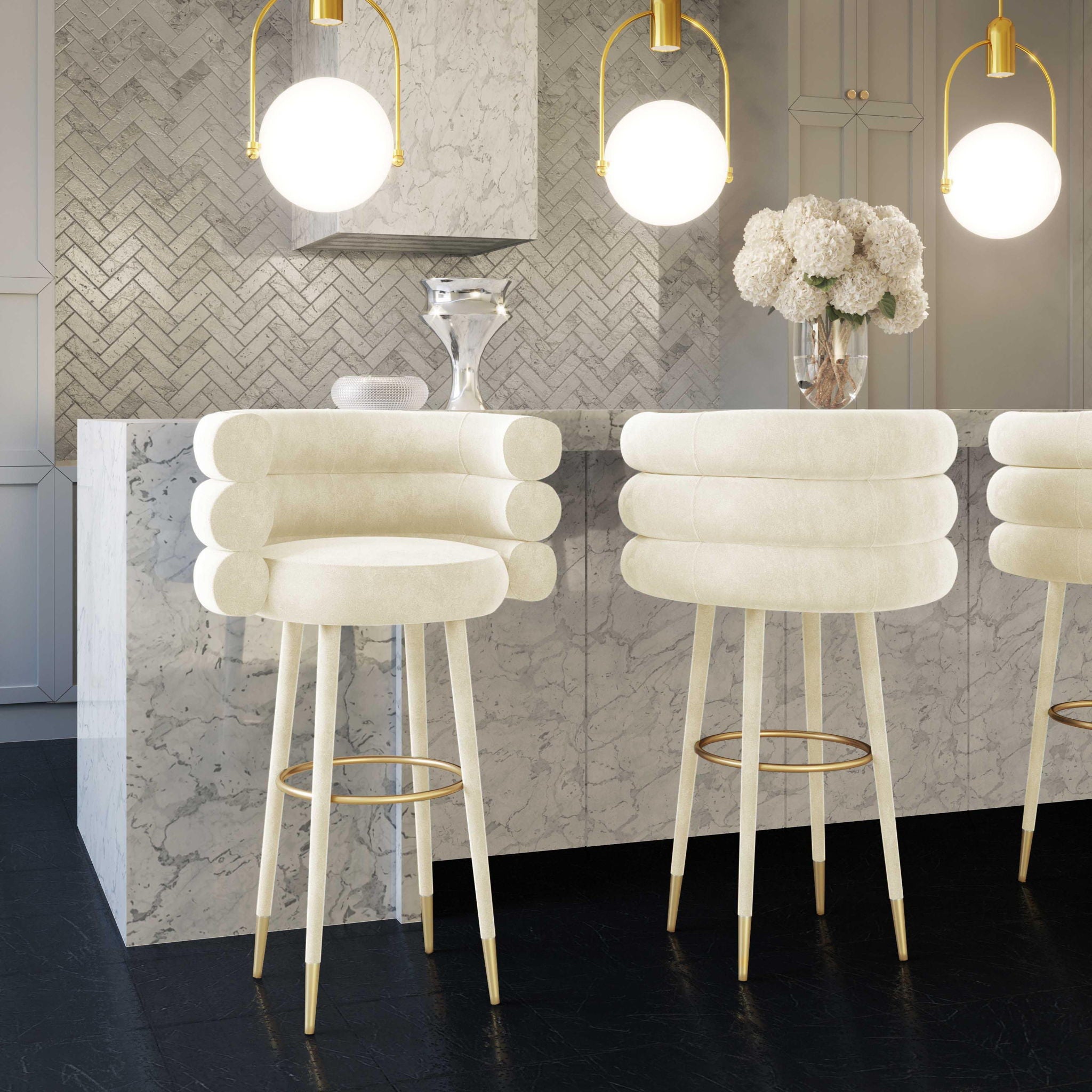 Betty - Velvet Barstool - Urban Living Furniture (Los Angeles, CA)