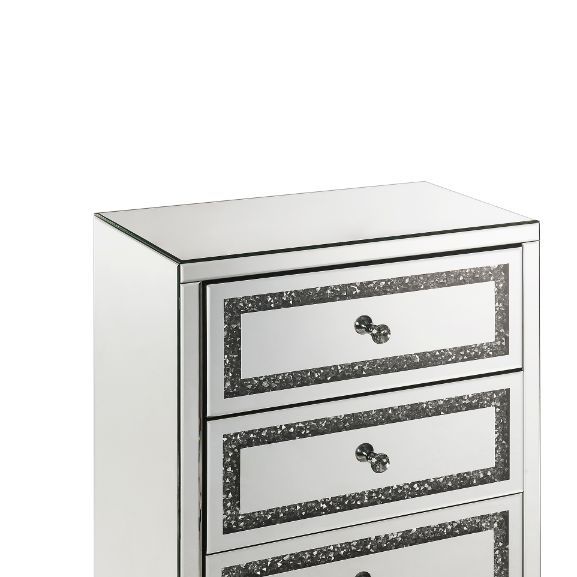 Noor - Cabinet - Mirrored & Faux Diamonds Inlay - Urban Living Furniture (Los Angeles, CA)
