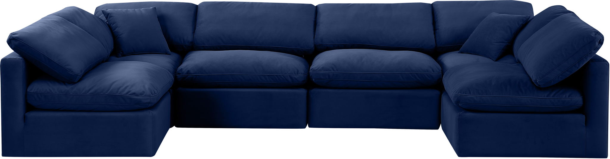 Indulge - Velvet 6 Piece Modular U-Shaped Sectional - Urban Living Furniture (Los Angeles, CA)