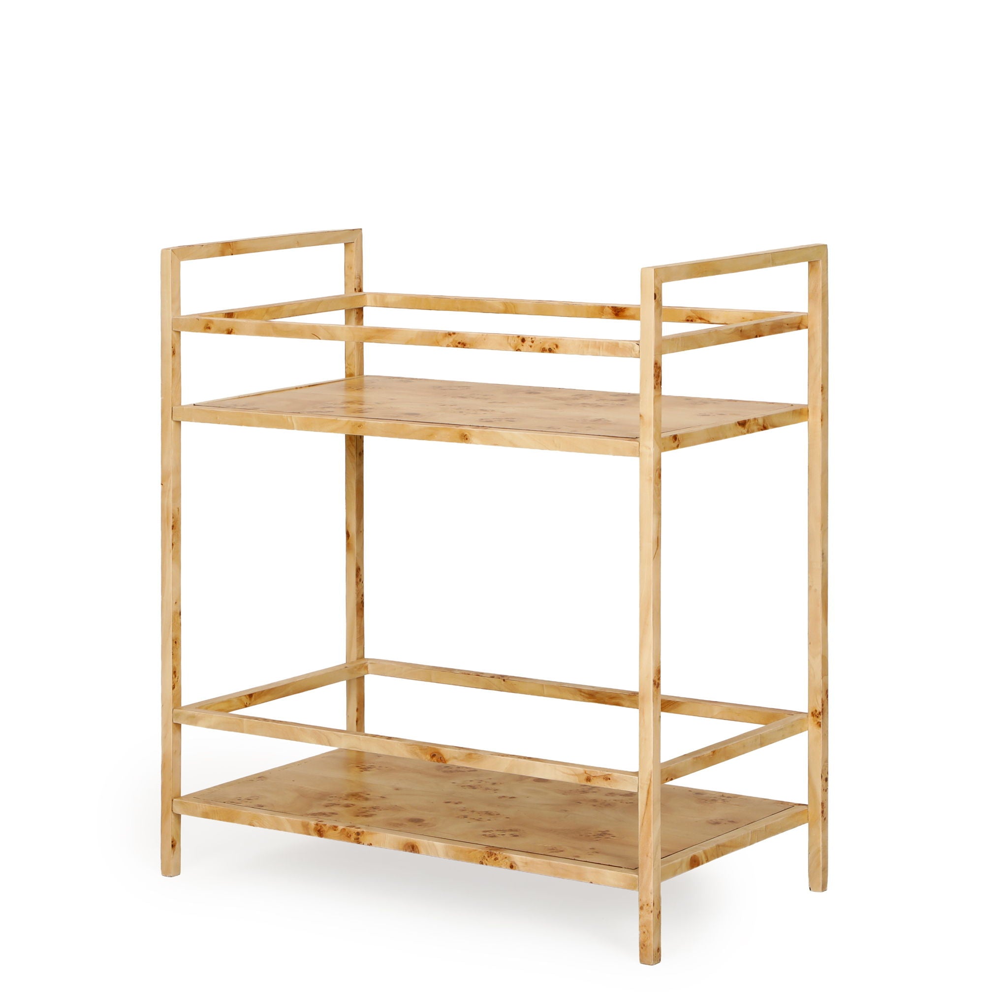 Destin - Burl Designer Bar Cart - Natural - Urban Living Furniture (Los Angeles, CA)