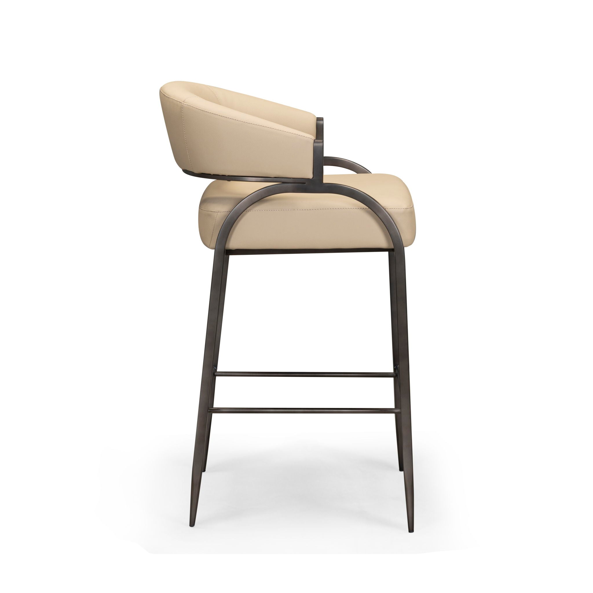 Tatum - Performance Vegan Leather Counter Stool - Taupe - Urban Living Furniture (Los Angeles, CA)