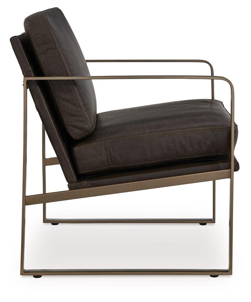 Bradett - Dark Brown / Gold Finish - Accent Chair - Urban Living Furniture (Los Angeles, CA)