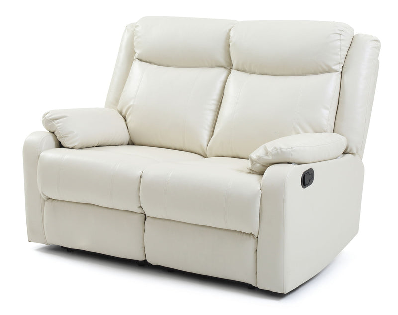 Stylish Reclining Love Seat For Two - Pearl