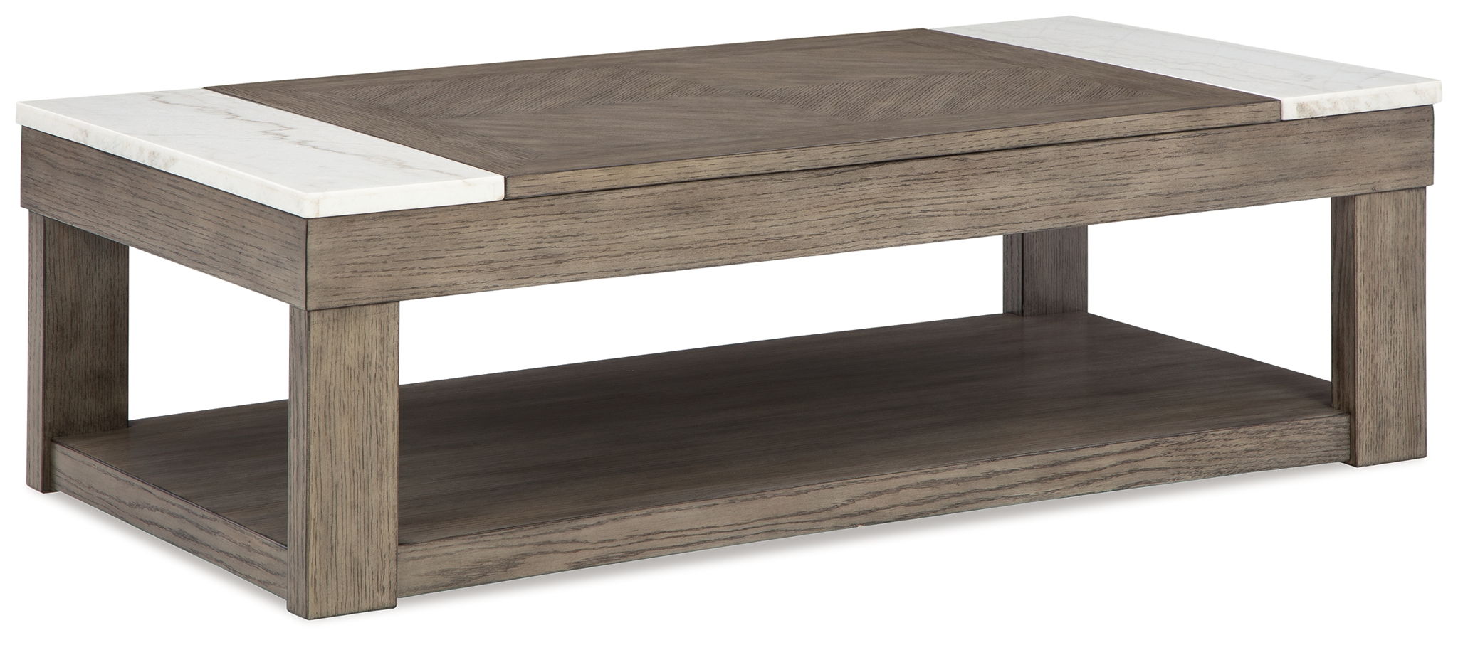 Loyaska - Grayish Brown / White - Lift Top Cocktail Table - Urban Living Furniture (Los Angeles, CA)