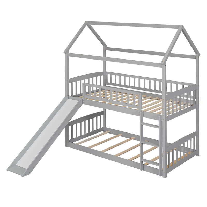 Bunk Bed With Slide, House Bed With Slide