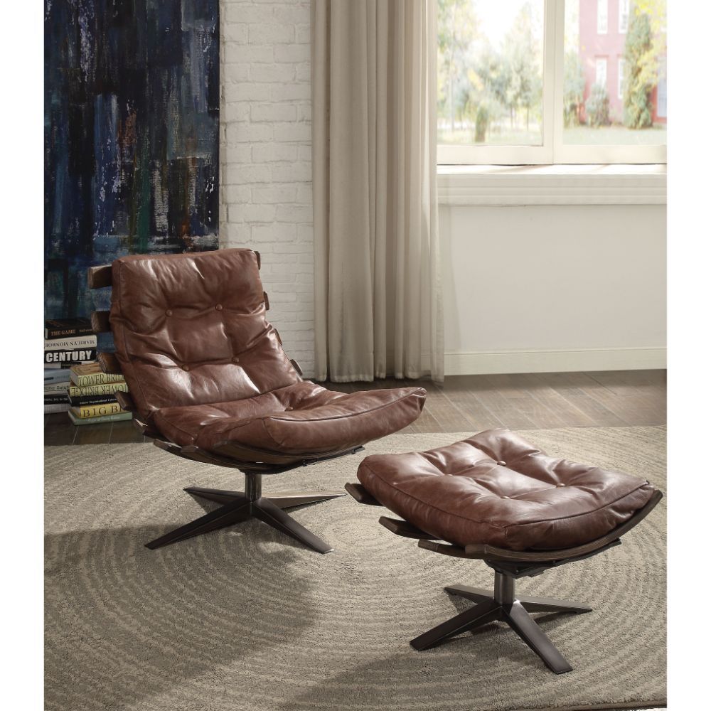 Gandy - 2Pc Pk Chair & Ottoman - Urban Living Furniture (Los Angeles, CA)