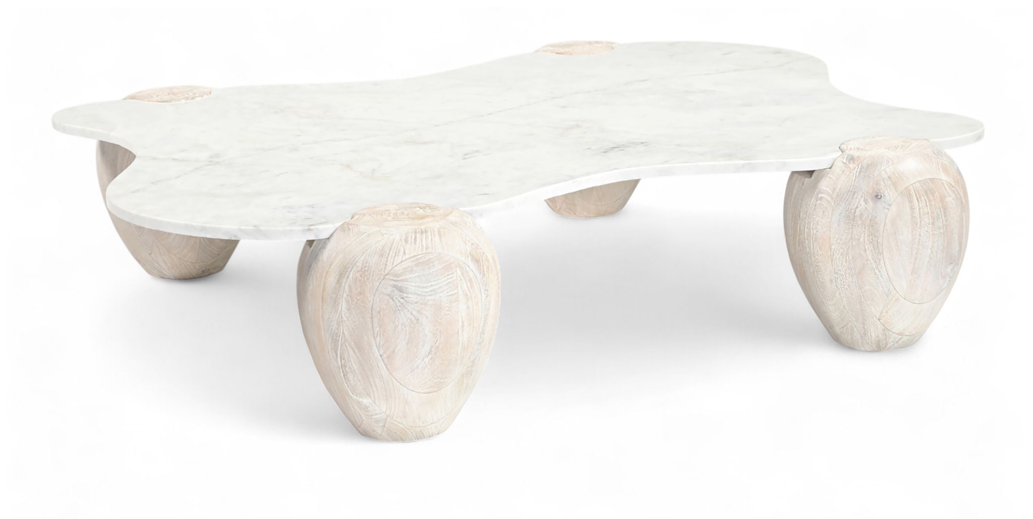 Liona - Marble And Acacia Wood Coffee Table - Urban Living Furniture (Los Angeles, CA)
