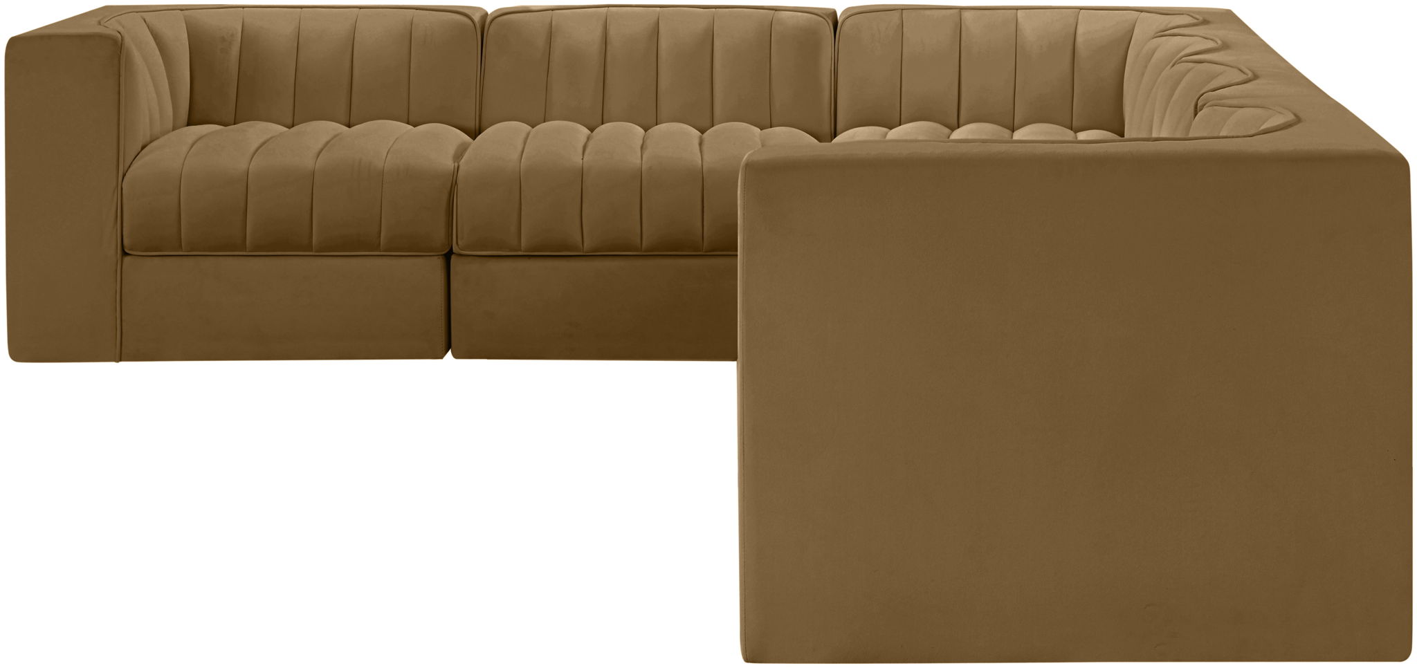 Rummi - Velvet Performance Fabric Upholstered 6 Piece Modular Sectional (With 3 Corner Chairs) - Urban Living Furniture (Los Angeles, CA)