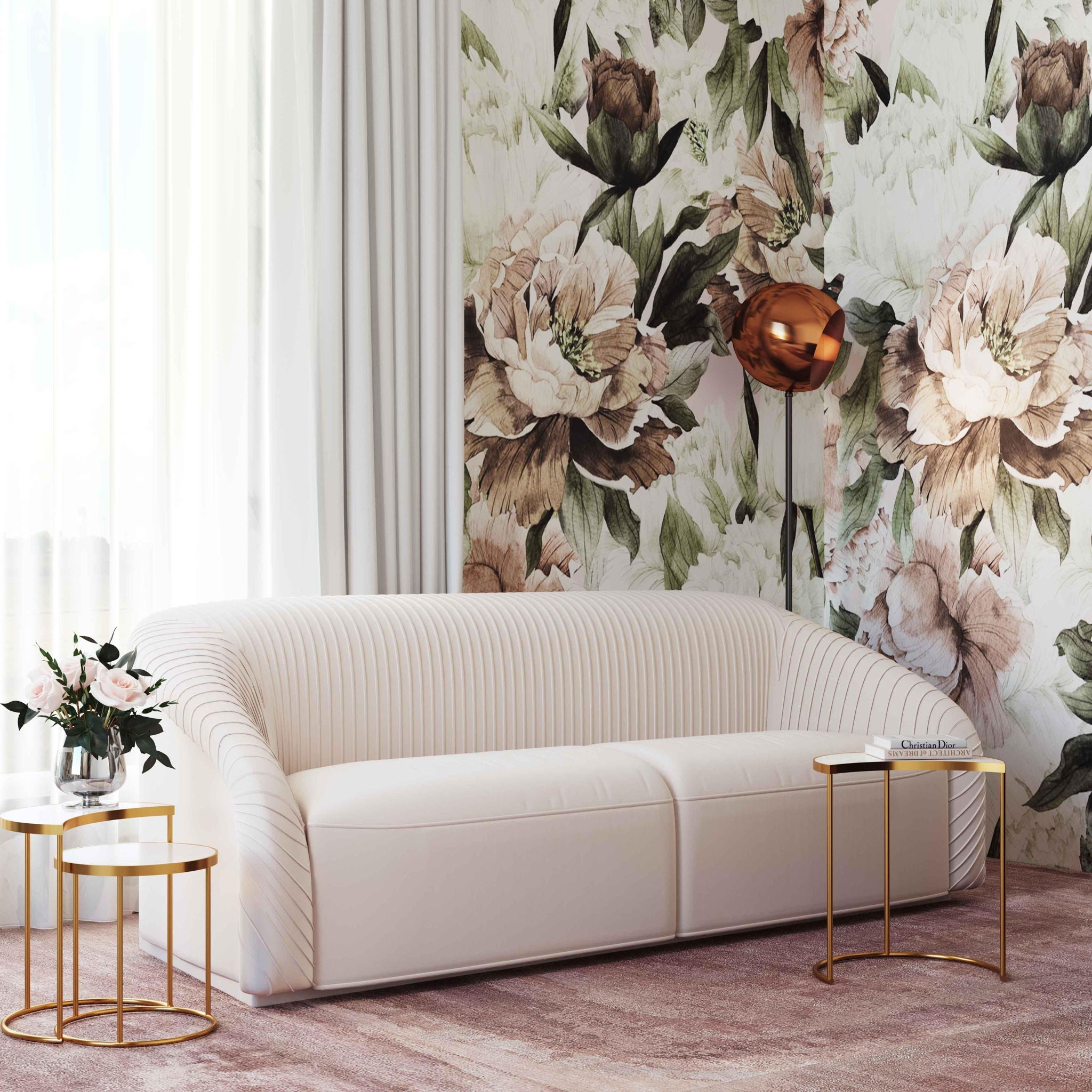 Yara - Pleated Velvet Sofa - Urban Living Furniture (Los Angeles, CA)