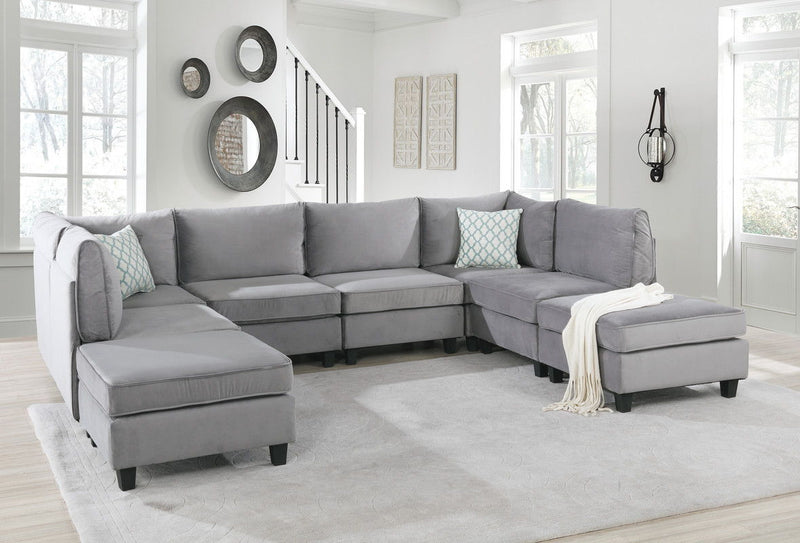 Simona - Velvet Modular Sectional Sofa - Urban Living Furniture (Los Angeles, CA)