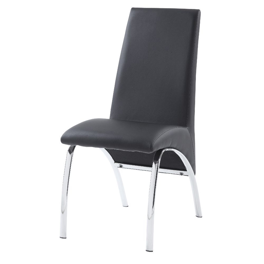 Noland - Side Chair (Set of 2) - Gray PU & Chrome - Urban Living Furniture (Los Angeles, CA)