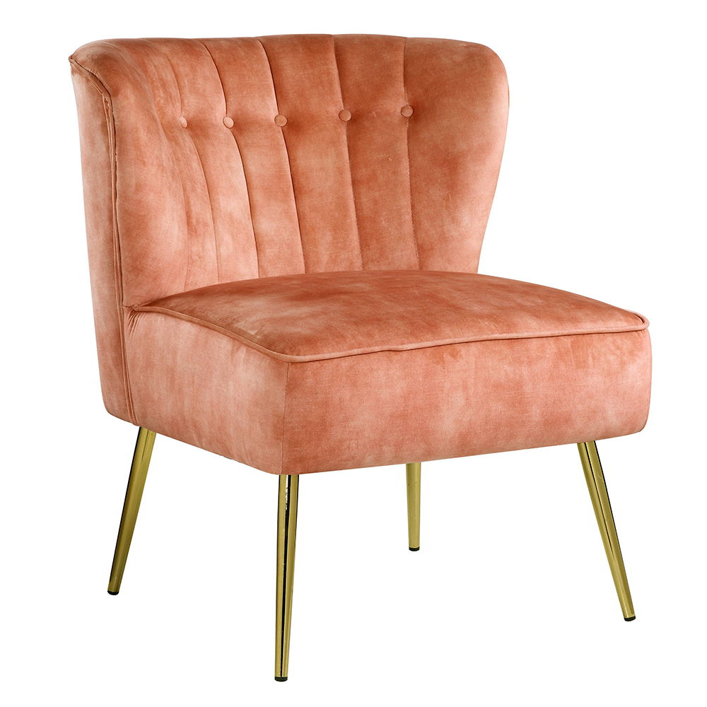 Sambell - Accent Chair - Burnt Orange Velvet - Urban Living Furniture (Los Angeles, CA)