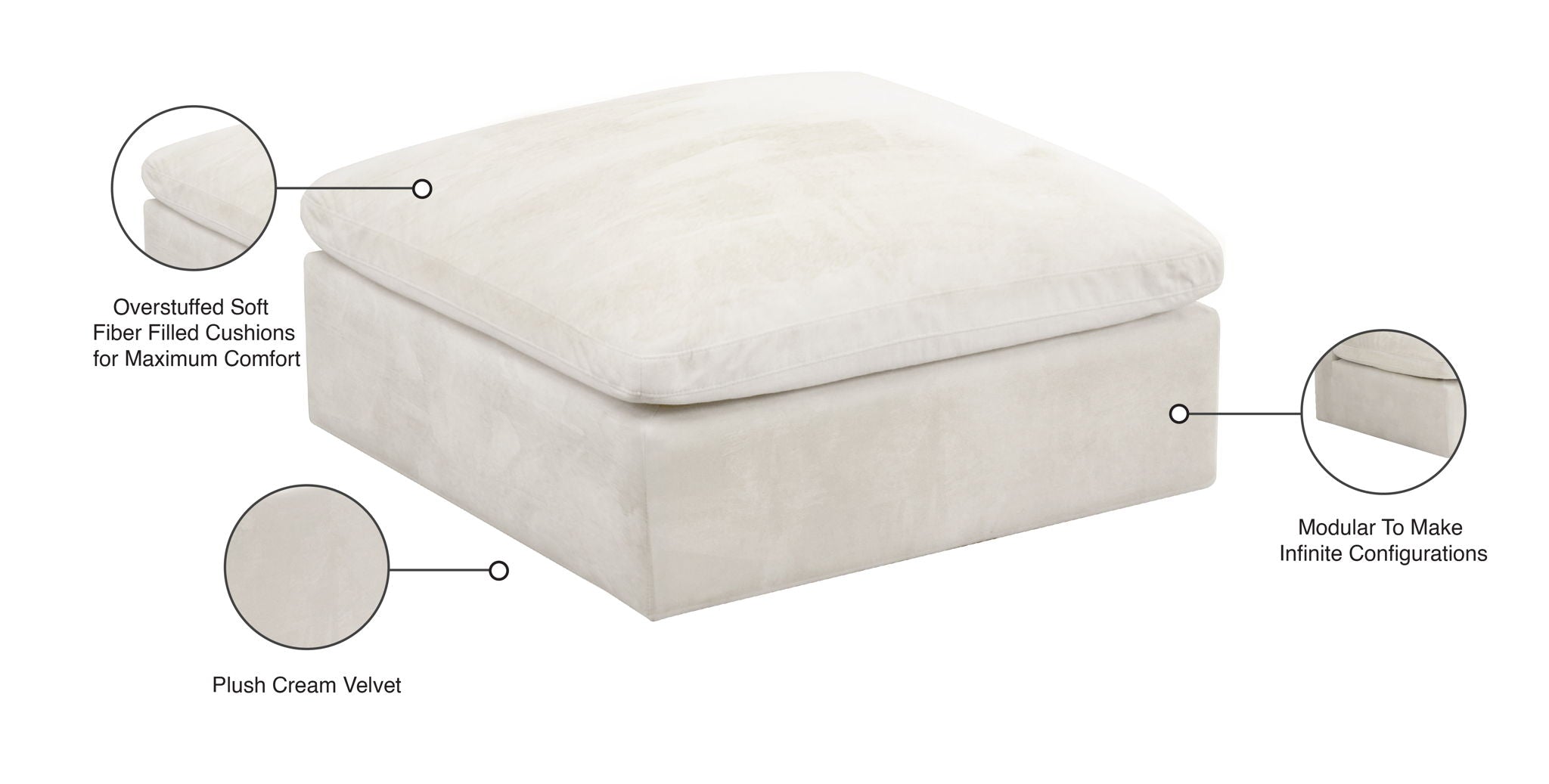 Cozy - Ottoman - Urban Living Furniture (Los Angeles, CA)