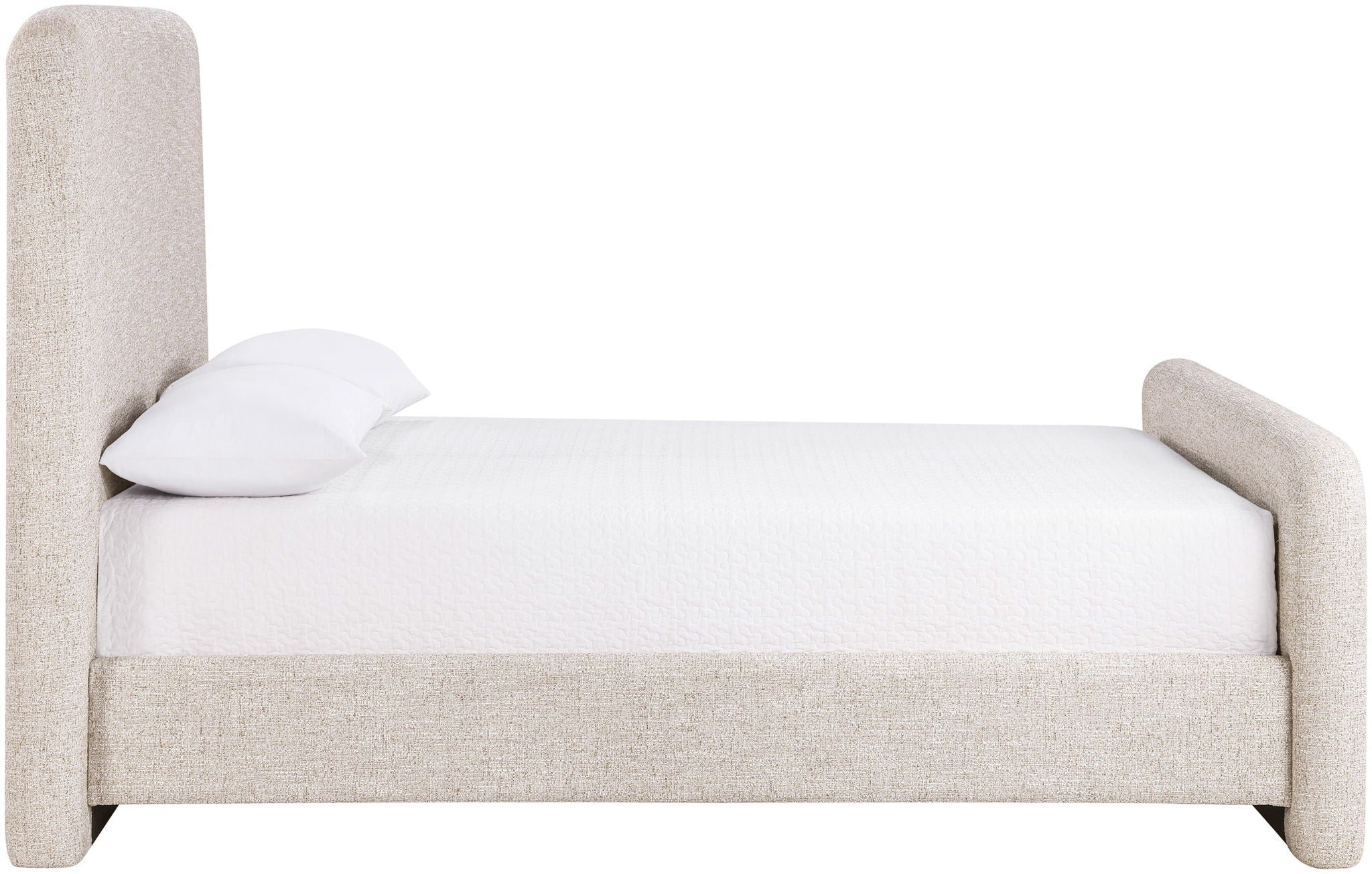 Fira - Linen Textured Fabric Upholstered Bed - Urban Living Furniture (Los Angeles, CA)