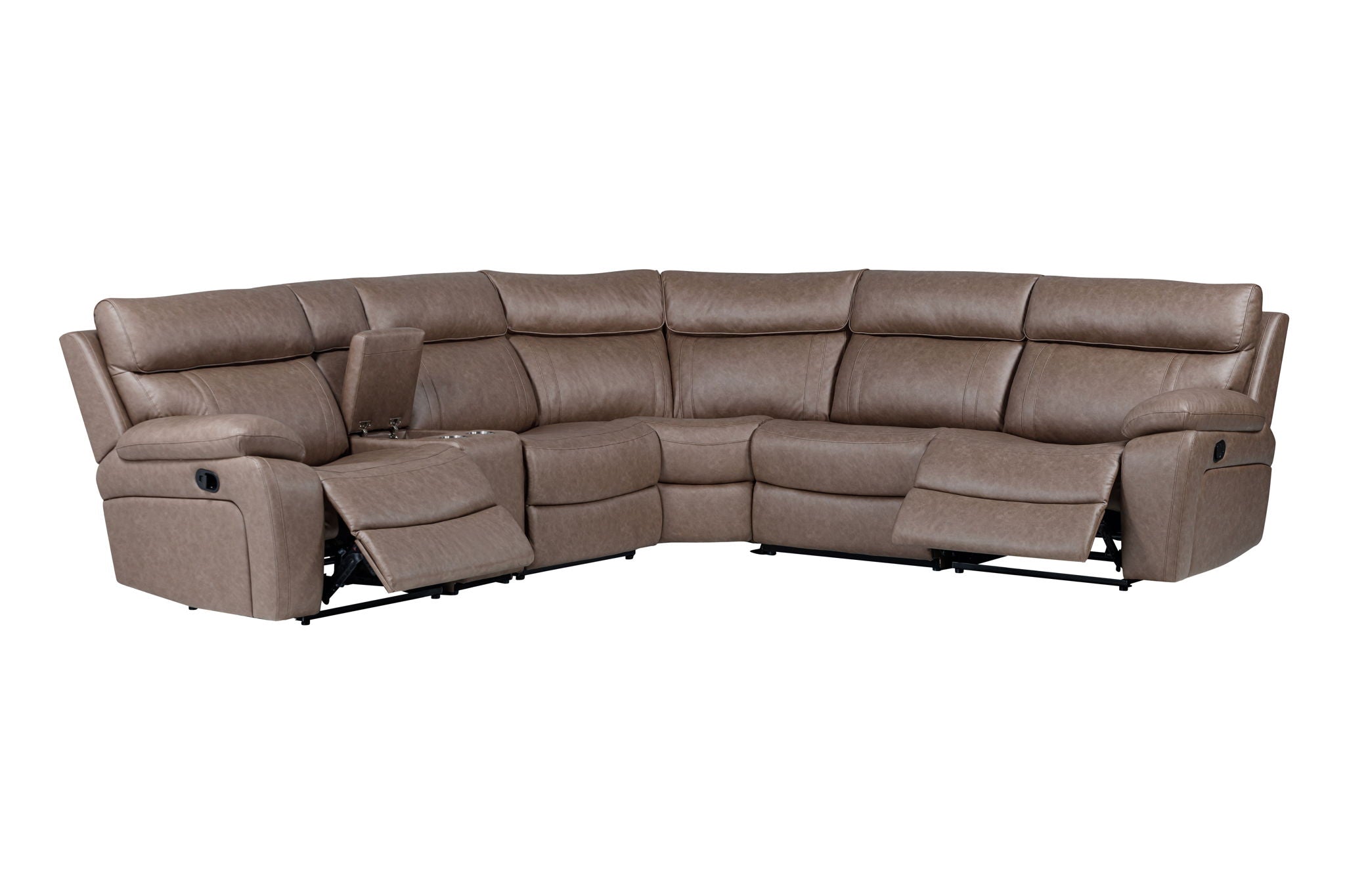 Theon - Modular Manual Reclining Sectional And Entertainment Console - Urban Living Furniture (Los Angeles, CA)