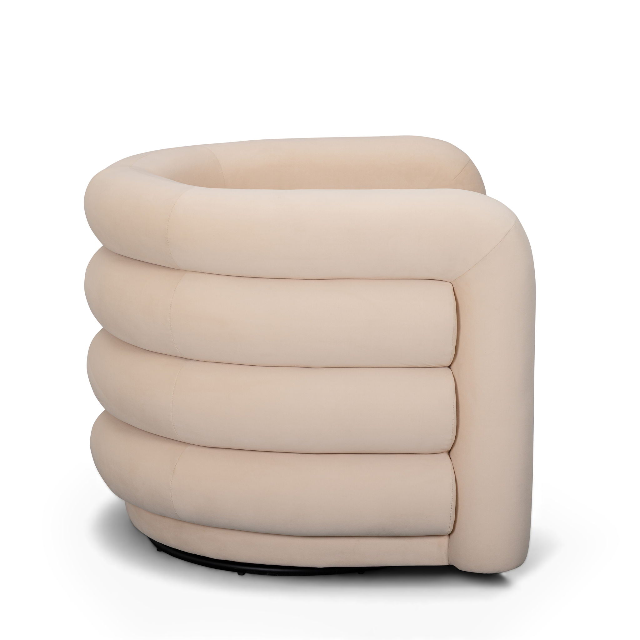 Curves - Velvet Swivel Accent Chair - Urban Living Furniture (Los Angeles, CA)
