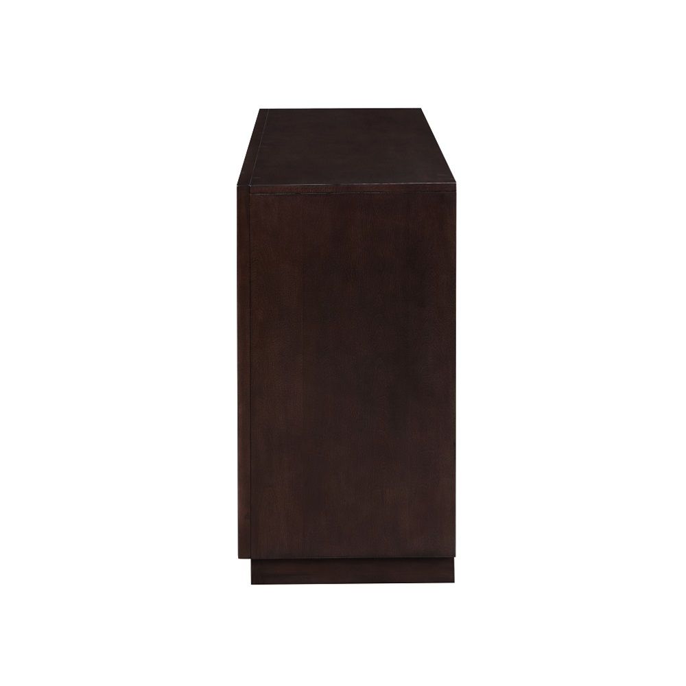 Geranio - Console Cabinet - Metallic Silver & Walnut - Urban Living Furniture (Los Angeles, CA)