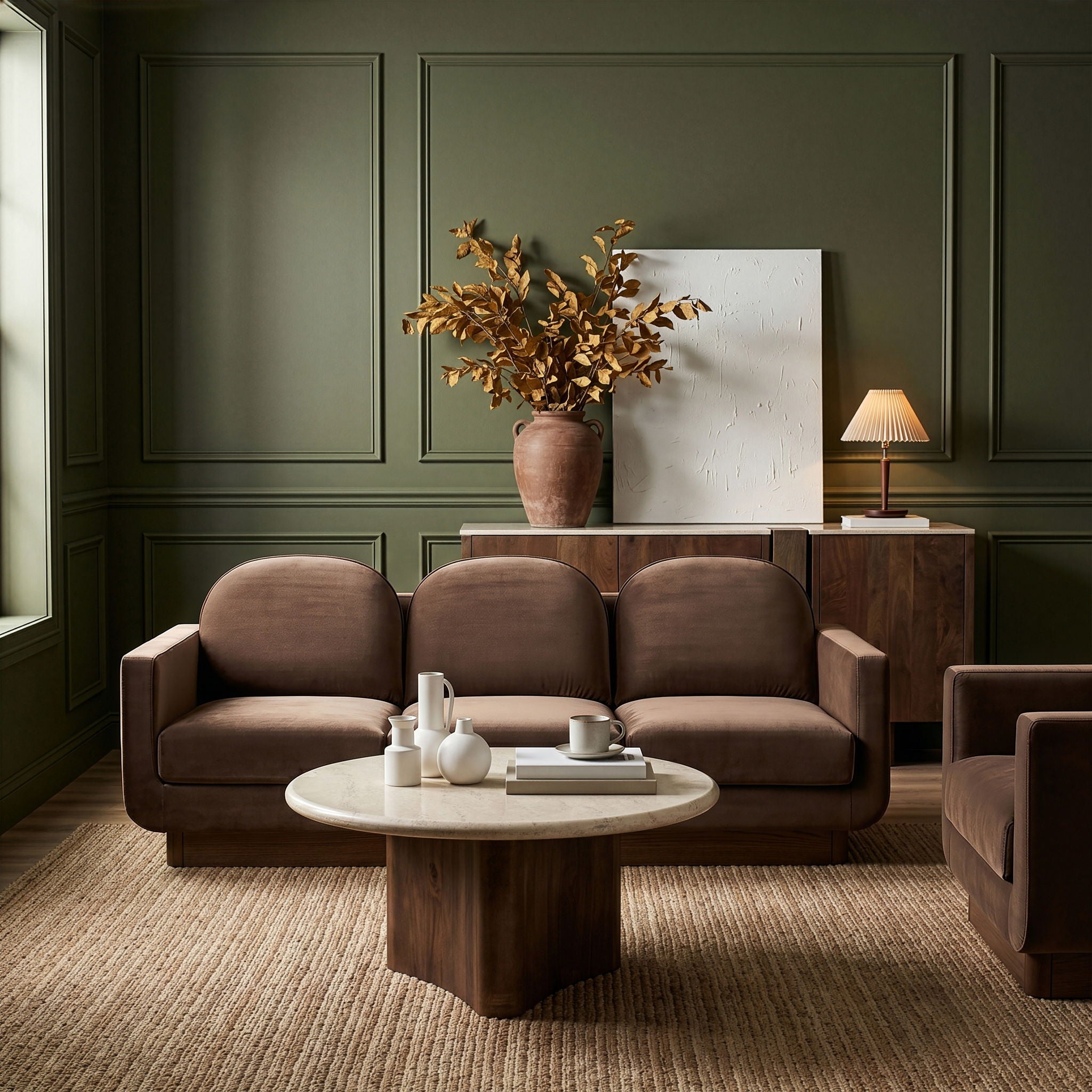 Diviento - Velvet Performance Fabric Upholstered Sofa - Urban Living Furniture (Los Angeles, CA)