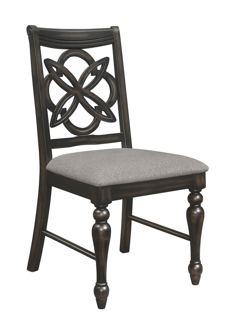Hilara - Side Chair (Set of 2) - Gray / Charcoal