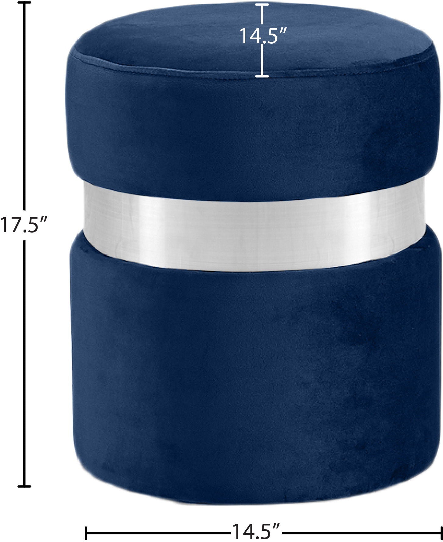 Hailey - Round Ottoman - Urban Living Furniture (Los Angeles, CA)