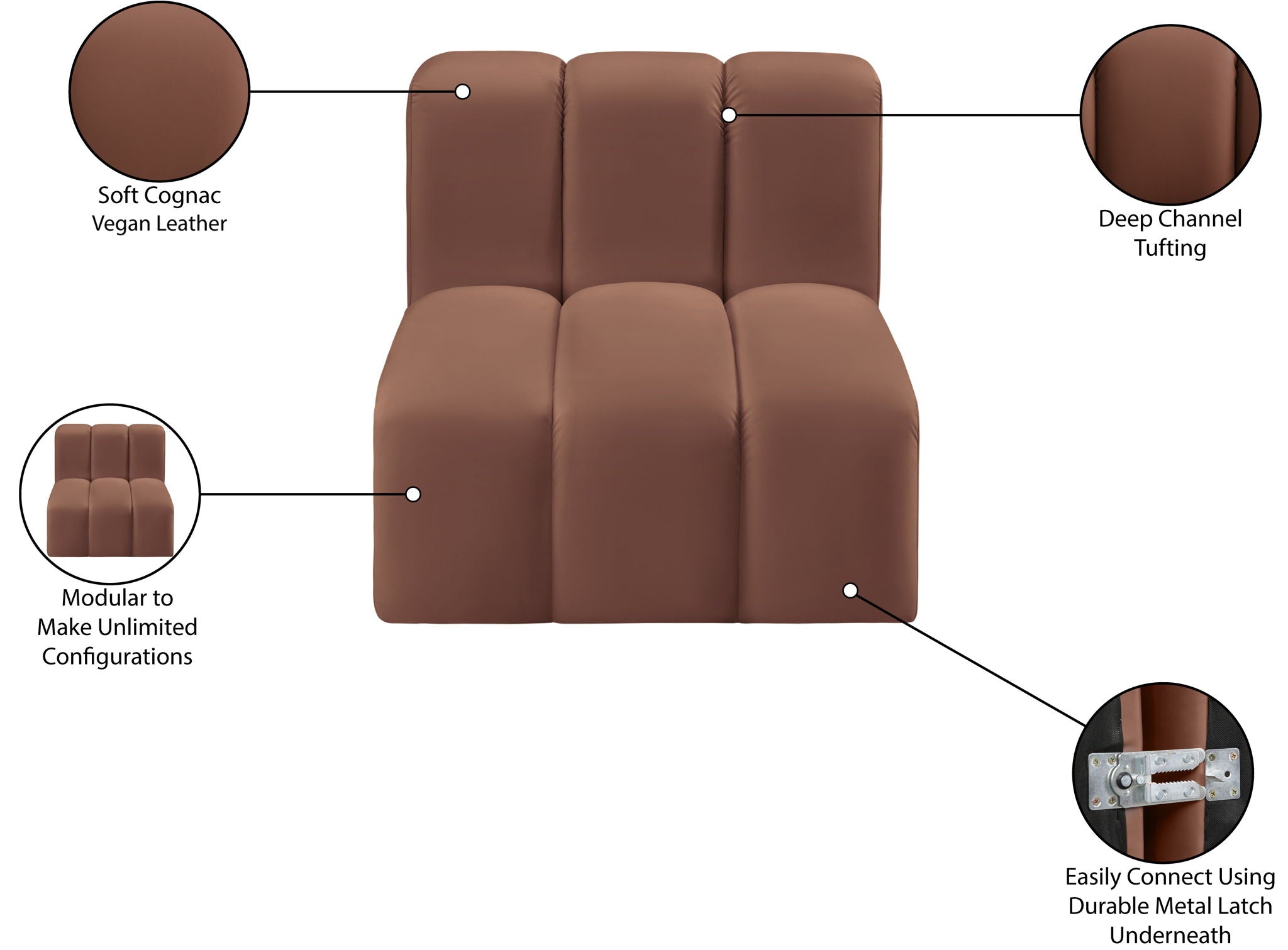 Arc - Faux Leather Straight Chair - Urban Living Furniture (Los Angeles, CA)