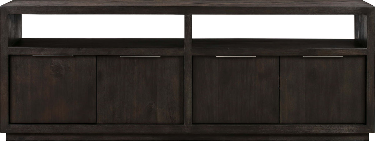 Oxford - Solid Wood 74" Media Console - Basalt Gray