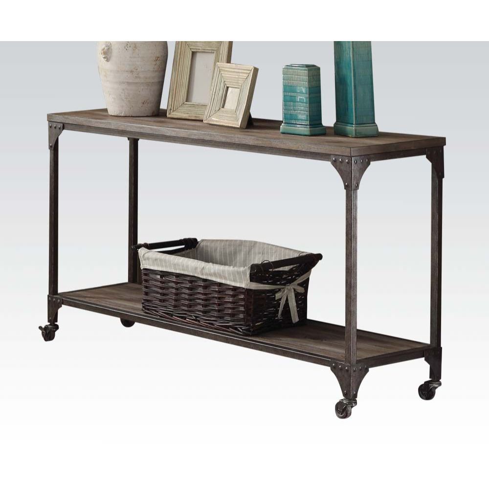 Gorden - Accent Table - Weathered Oak & Antique Nickel - Urban Living Furniture (Los Angeles, CA)