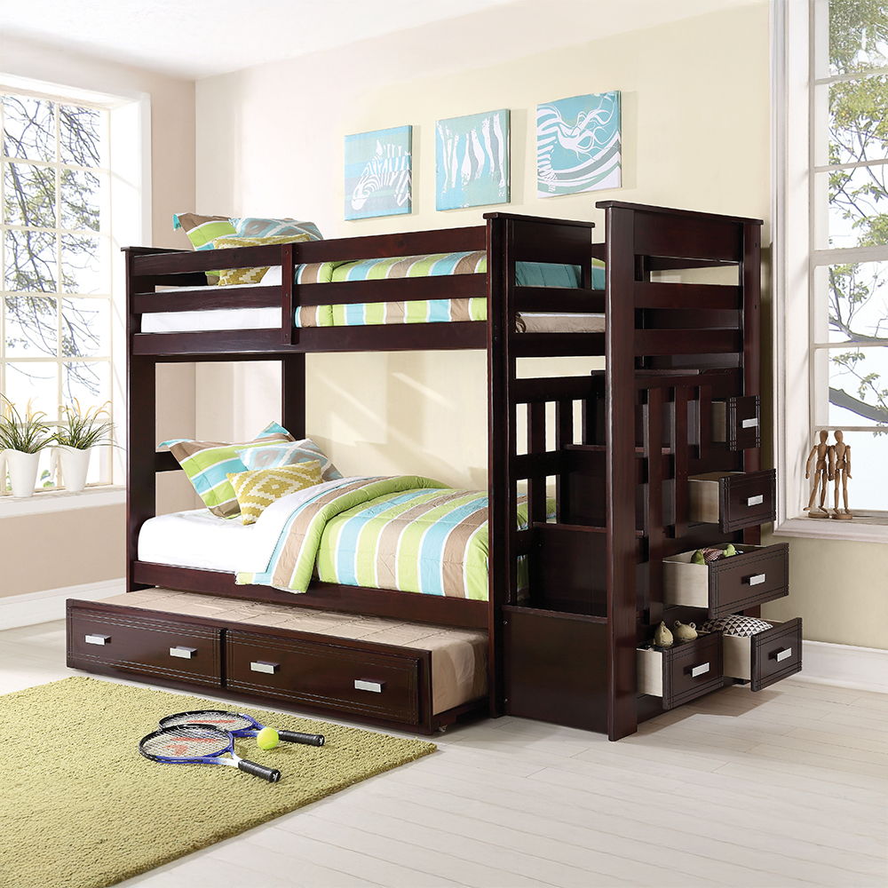 Allentown - Bunk Bed w/Storage Ladder & Trundle - Urban Living Furniture (Los Angeles, CA)