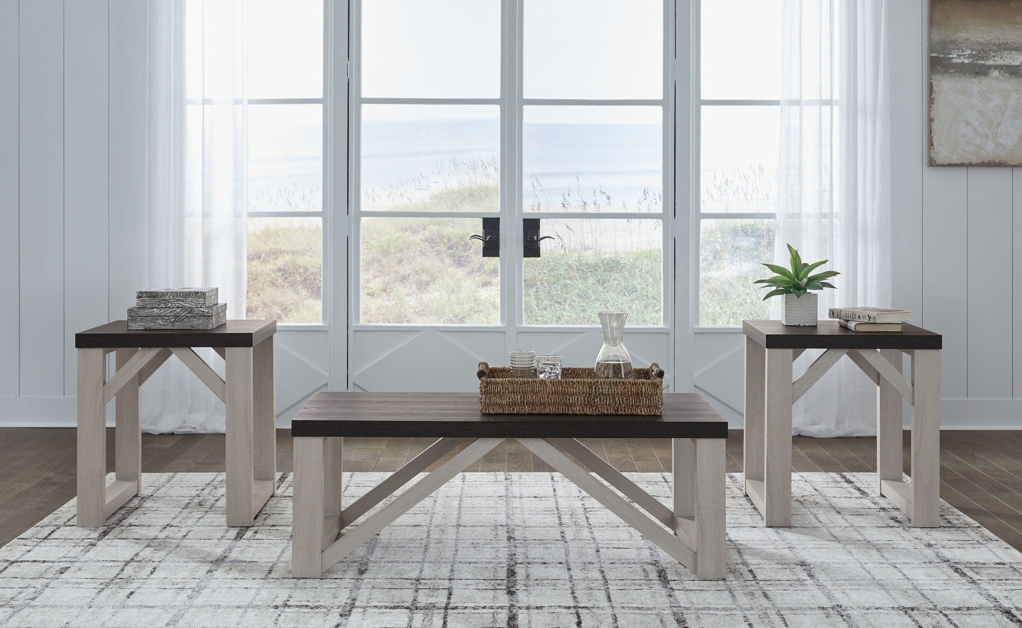 Dorrinson - Antique White - Occasional Table Set (Set of 3) - Urban Living Furniture (Los Angeles, CA)