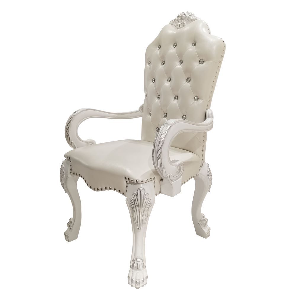 Dresden - Arm Chair (Set of 2) - Synthetic Leather & Bone White - Urban Living Furniture (Los Angeles, CA)
