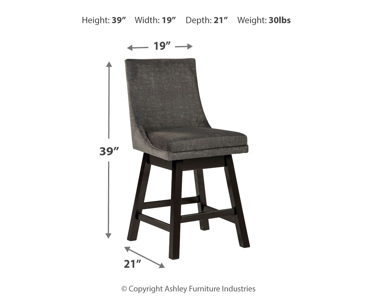 Tallenger - Swivel Barstool (Set of 2) - Urban Living Furniture (Los Angeles, CA)