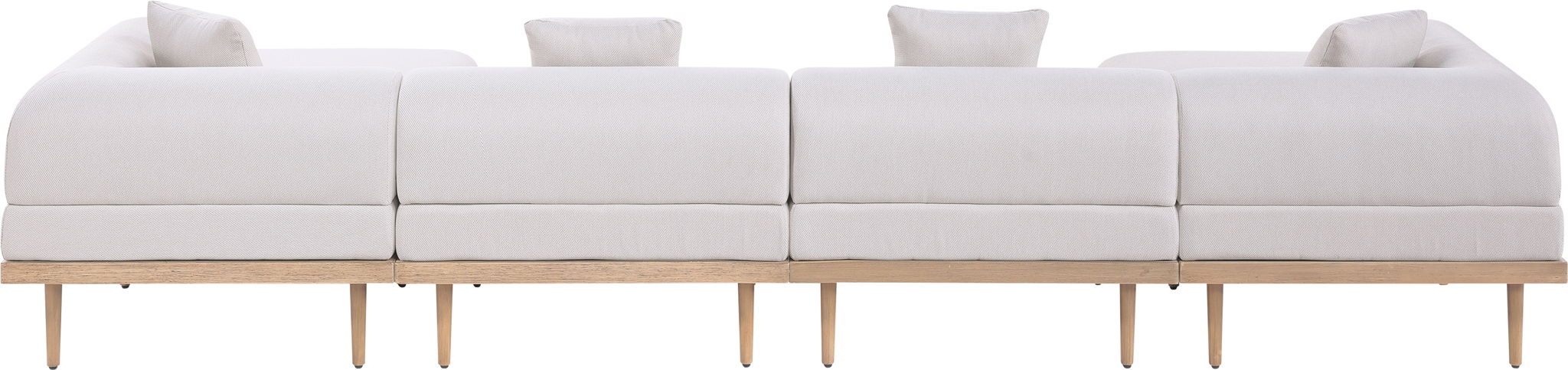 Laguna - 6 Piece 142" Outdoor Patio Modular Sectional - Urban Living Furniture (Los Angeles, CA)