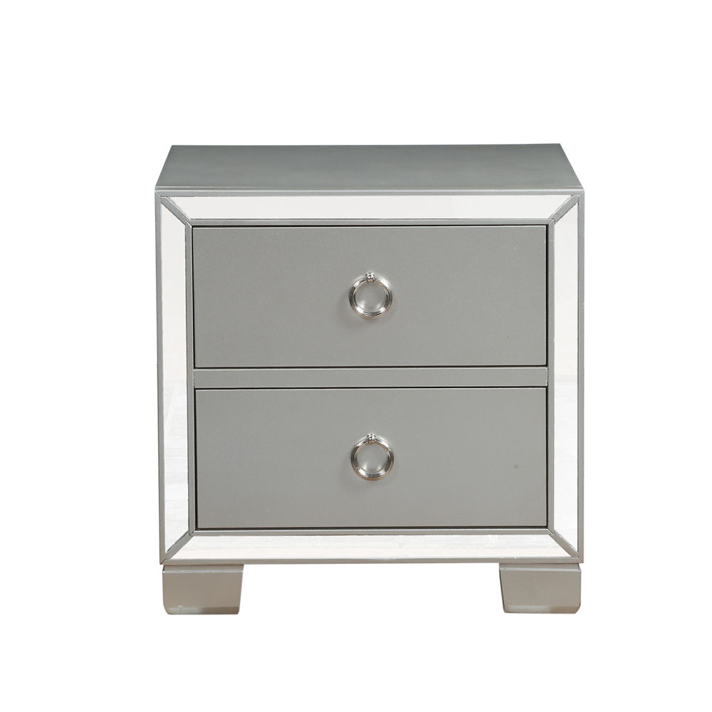 Voeville II - Nightstand - Platinum - Urban Living Furniture (Los Angeles, CA)