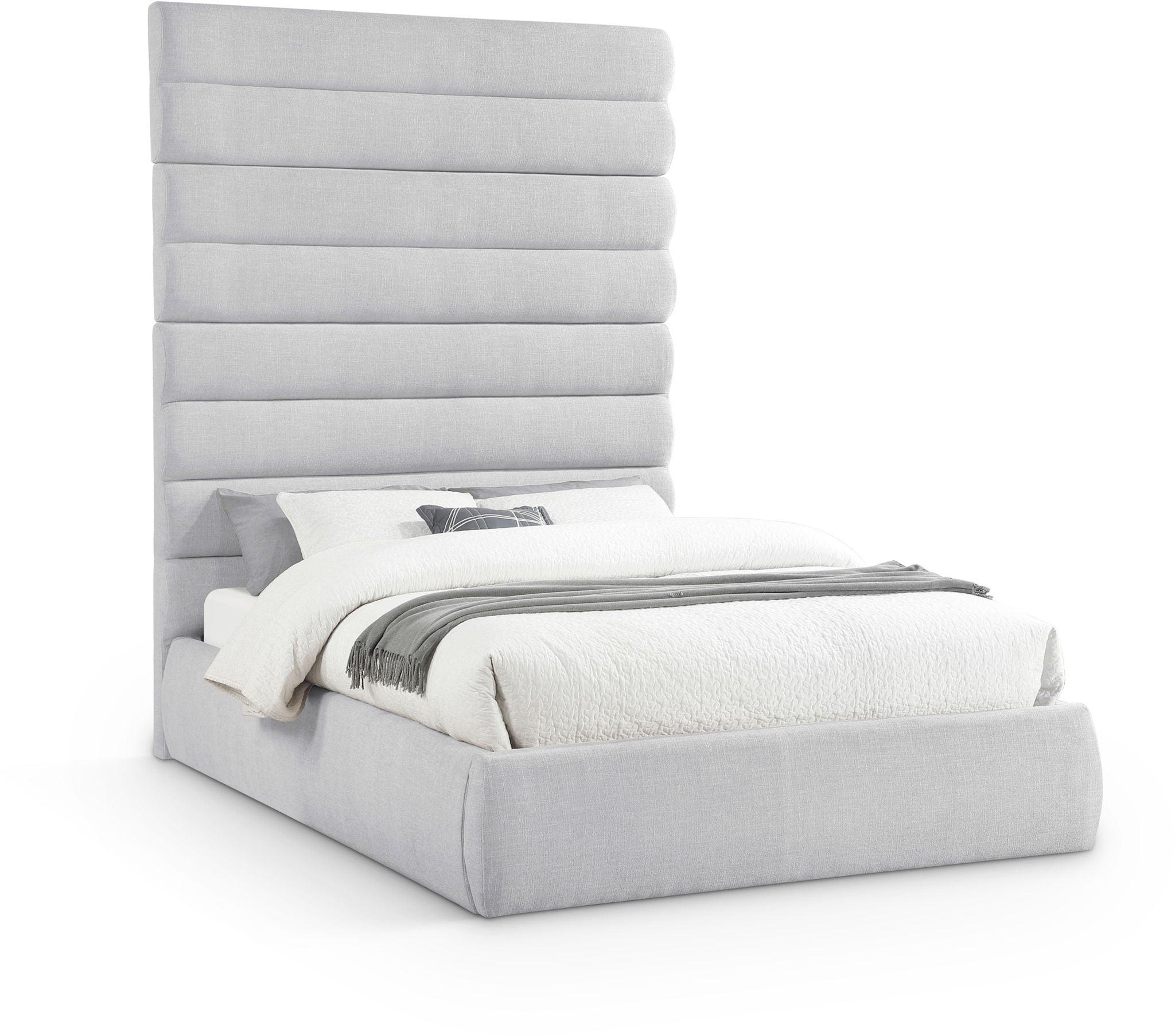 Adam - Linen Fabric Bed With 89" Headboard - Urban Living Furniture (Los Angeles, CA)